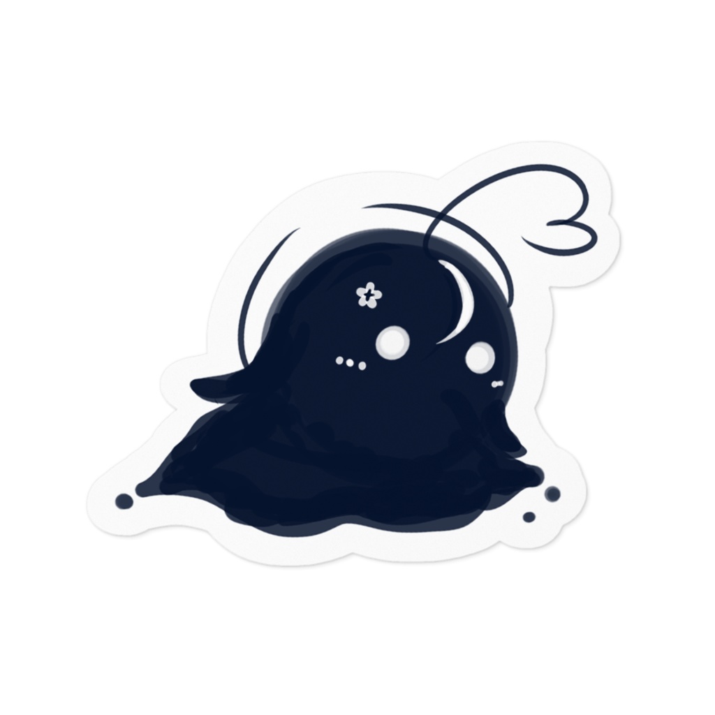 【非公式】雪花ラミィ…?(…● ●…)ステッカー 100 × 100 (mm) ↓ サイズ