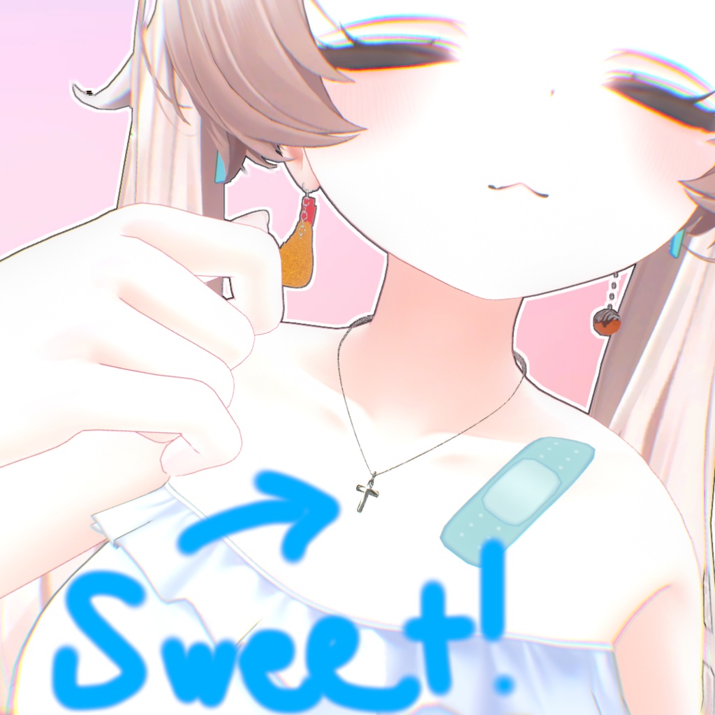 【無料】シンプル十字架ネックレス【海咲対応】