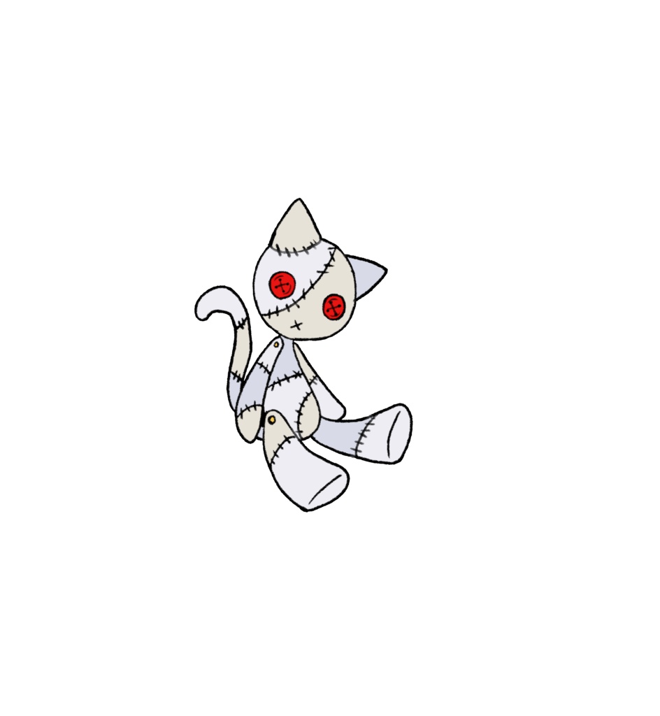 つぎはぎうさぎ・ねこアクキー