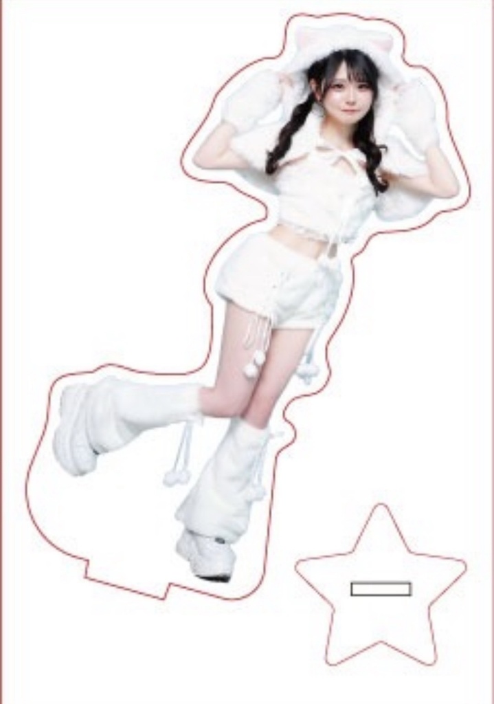 アクリルスタンド(白猫)