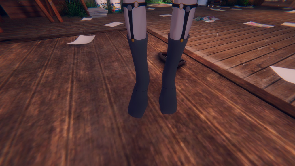 【マリシア対応】ガーターソックス&ブーツ