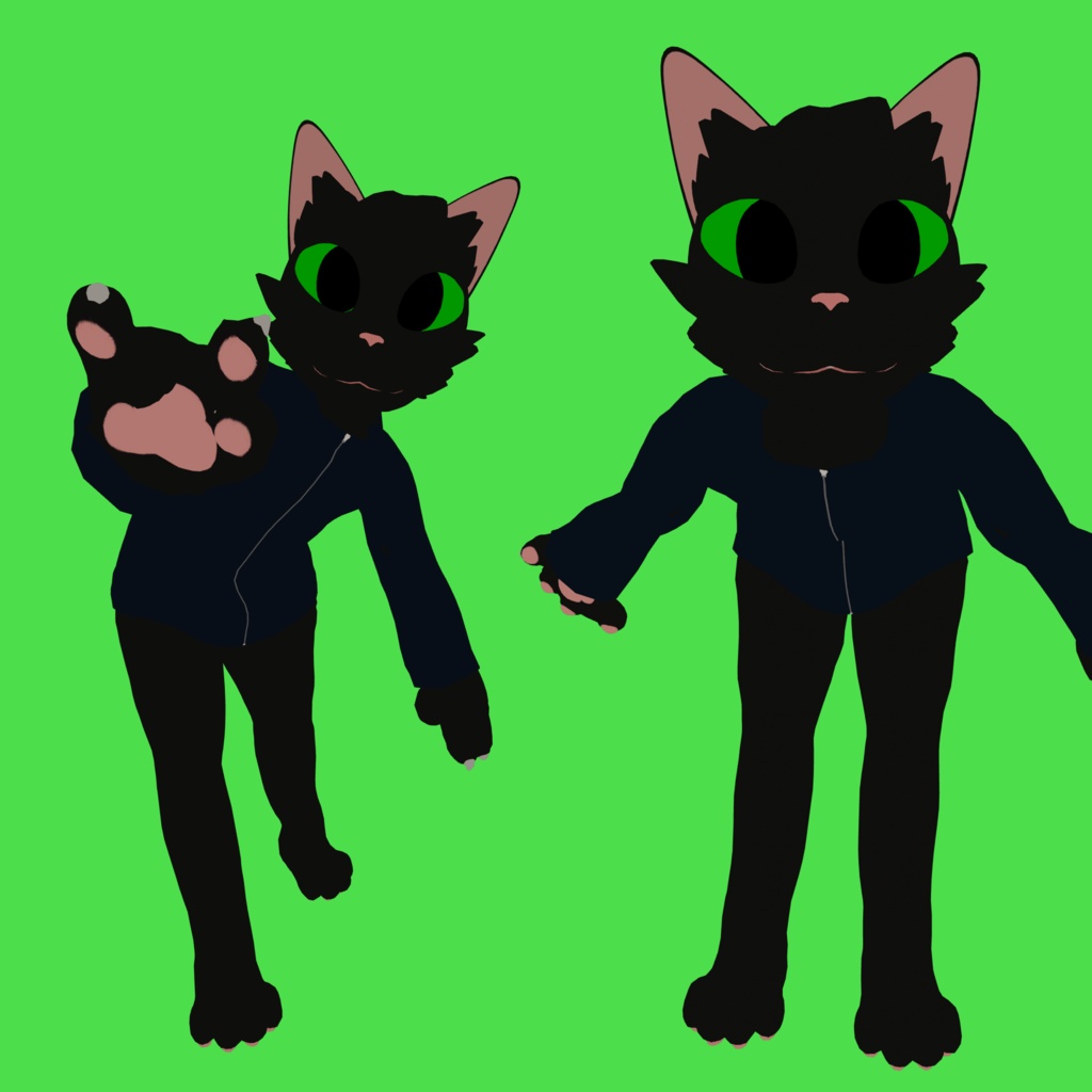 🐱 ★ Gabba ★ 🐱 (v1.0) A "Western Kemono" Cat Chibi Avatar & Base for VRChat