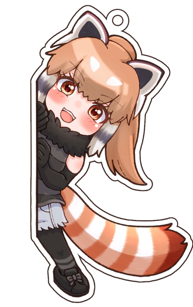 パンダがチラりアクキー(レッサーパンダ)