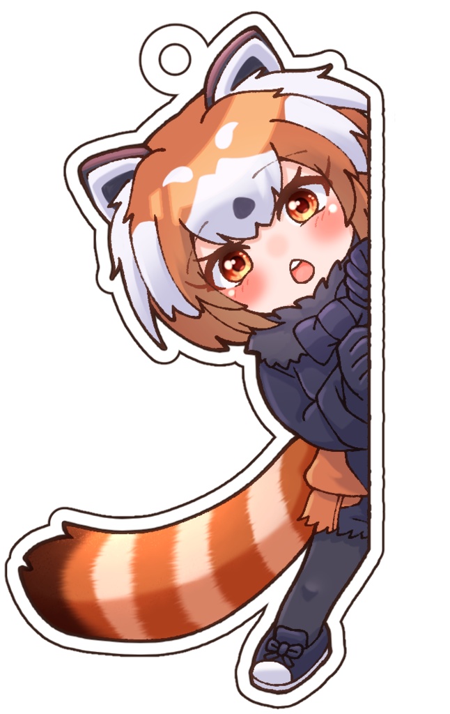 パンダがチラりアクキー(レッサーパンダEX)