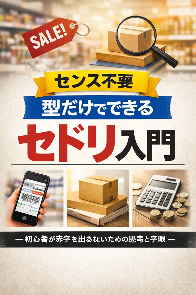 センス不要｜型だけでできるセドリ入門 ― 初心者が赤字を出さないための思考と手順 ―