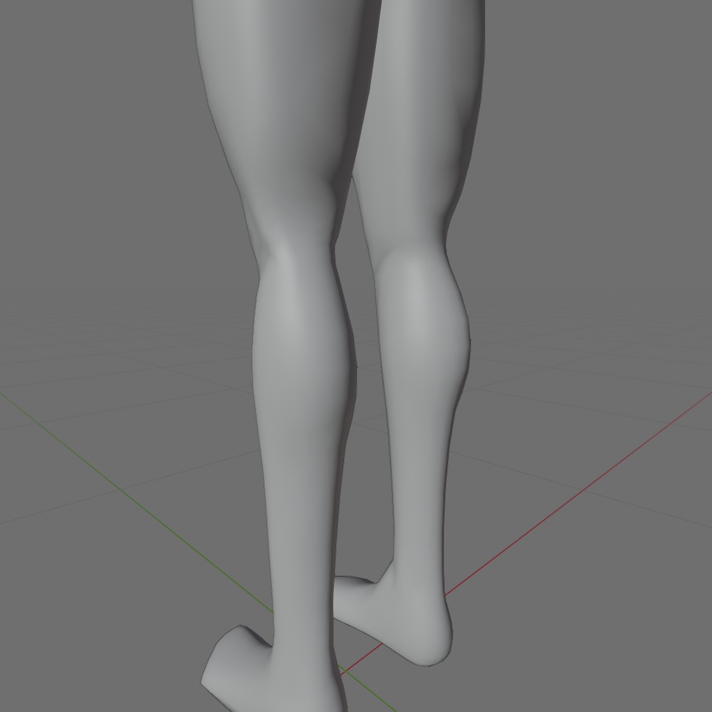 3d ①素体 ②頭③身体 男性型 タイプa