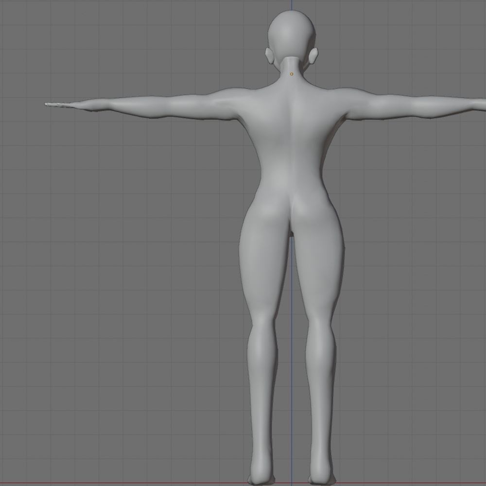 3d ①素体 ②頭③身体 男性型 タイプa