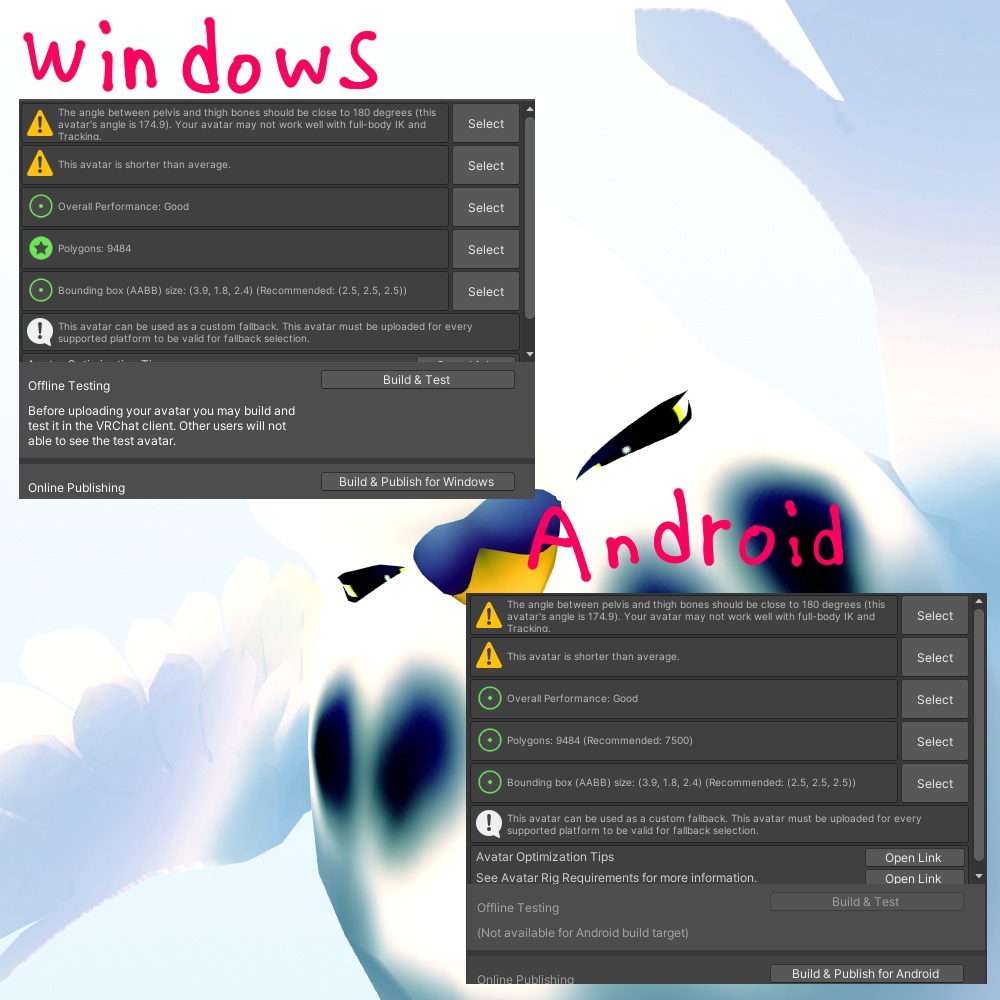 『vrchat向け』3Dモデル ジャンピッピ