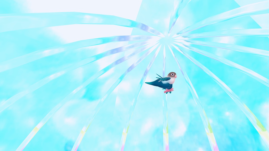 VRCHAT用アバター 鳥 ボタンインコ みきちゃん