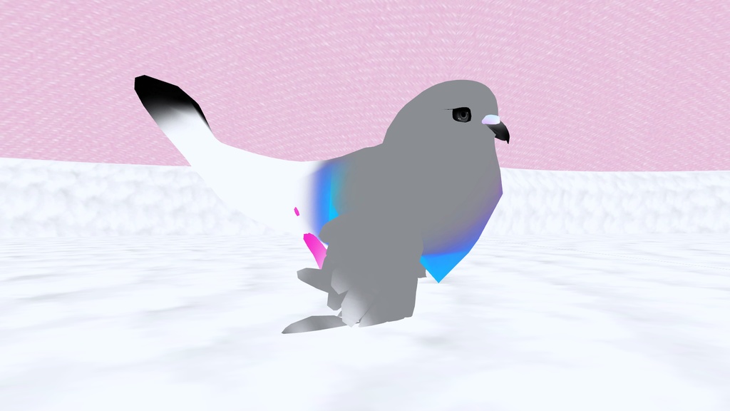 VRCHAT用 鳥アバター 鳩の「purururun」