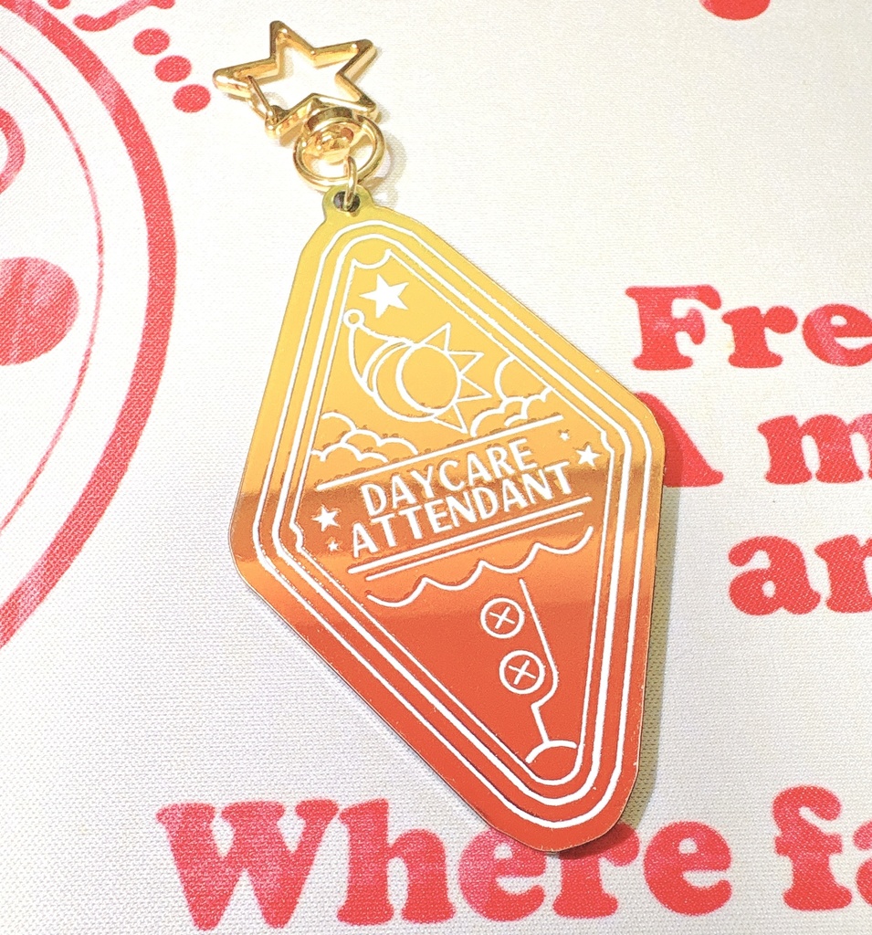 daycare attendant概念アクリルキーホルダー