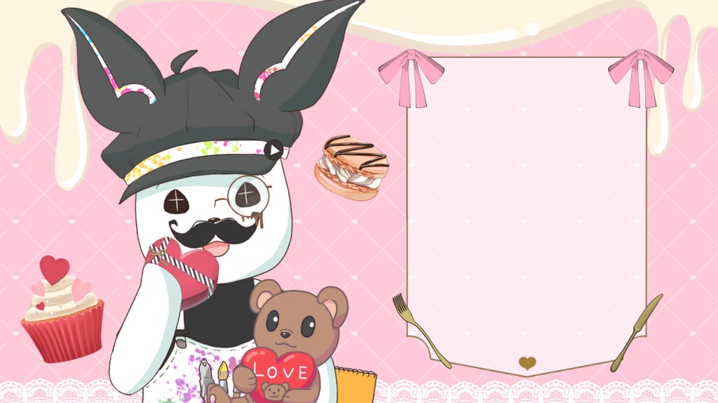 【Live2D素材】バレンタイン小物セット