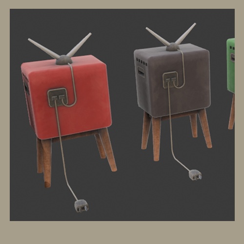 【3D】昭和レトロテレビ