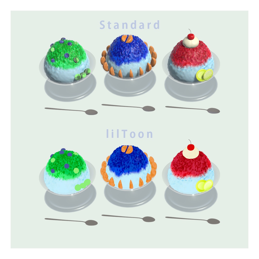 【3D】縁側のかき氷◆4点