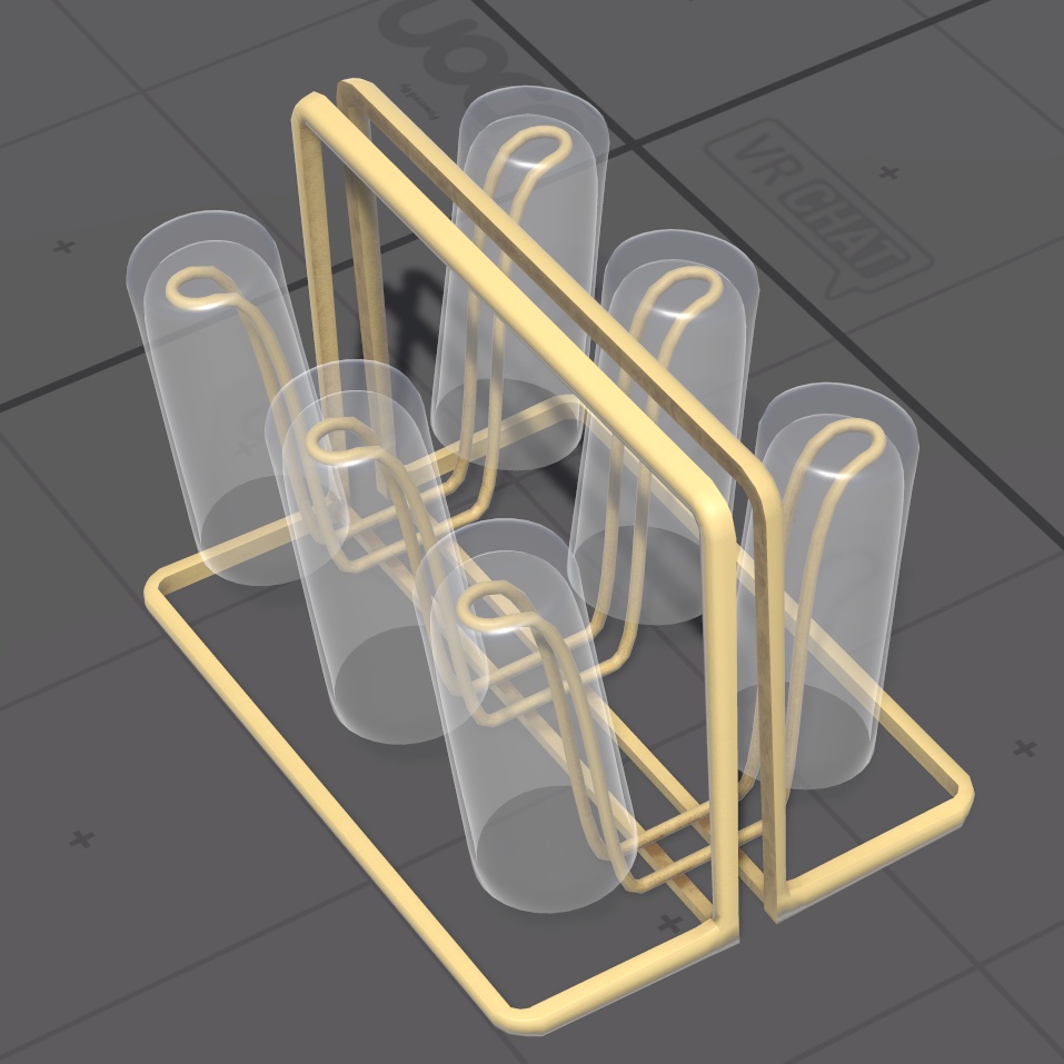 【3D小物】グラススタンド&グラス