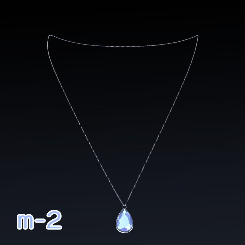 しずく型ネックレス