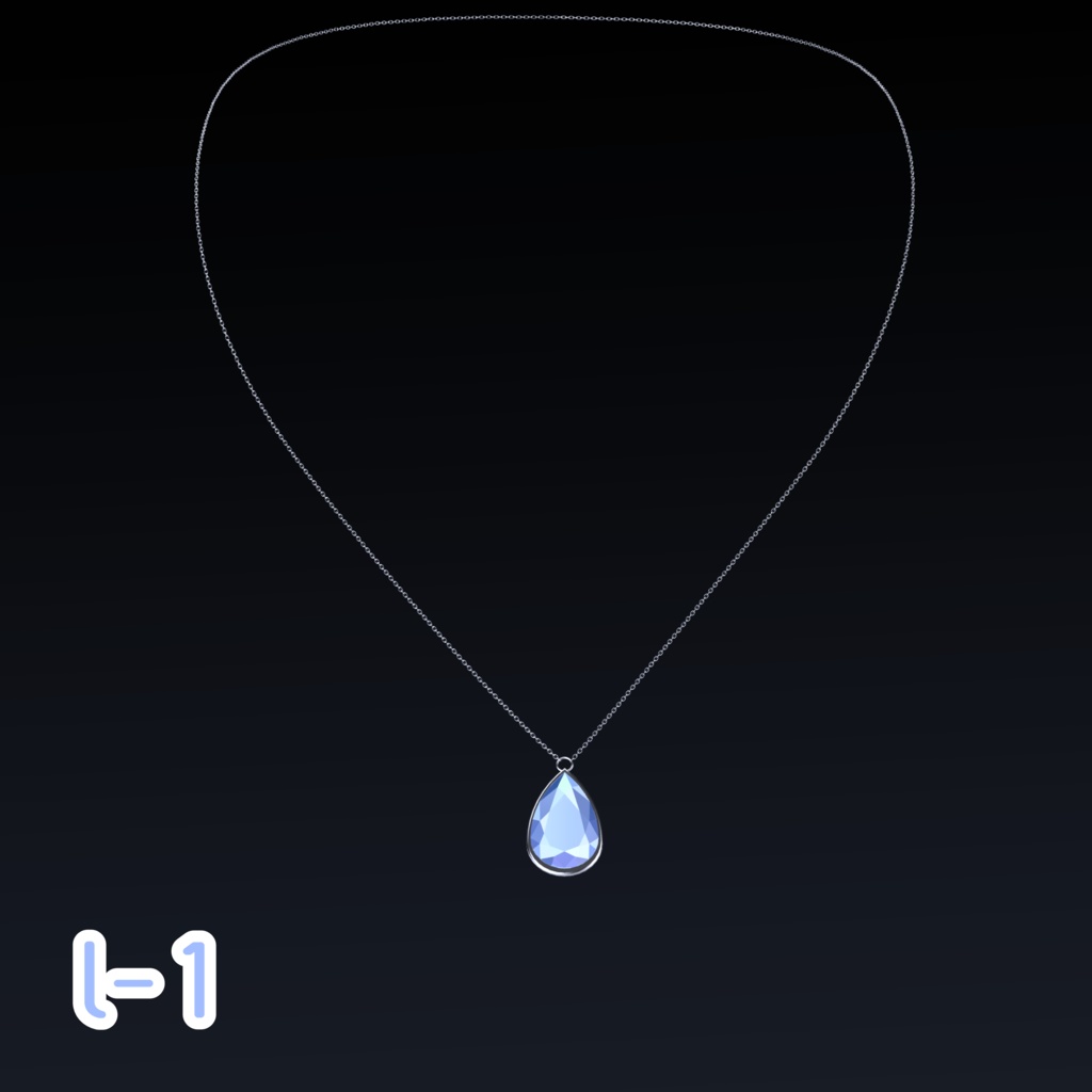 しずく型ネックレス