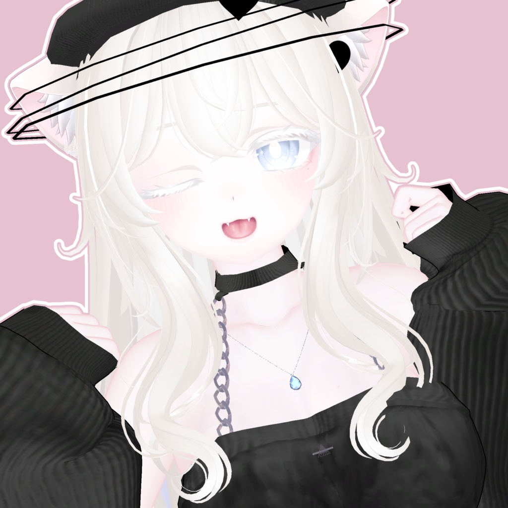 しずく型ネックレス