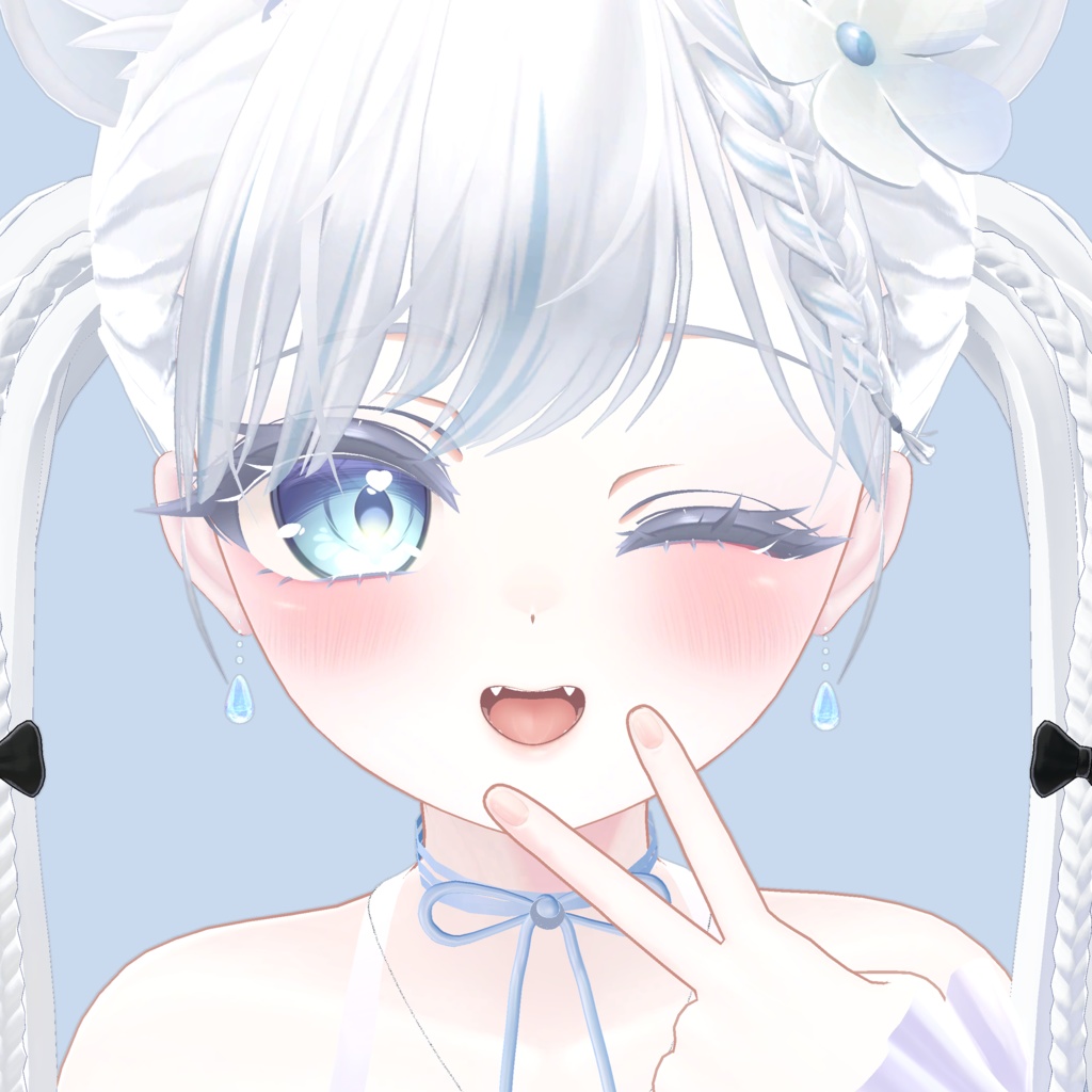 ちょっぴりしゅわしゅわ しずく型イヤリング(ピアス)