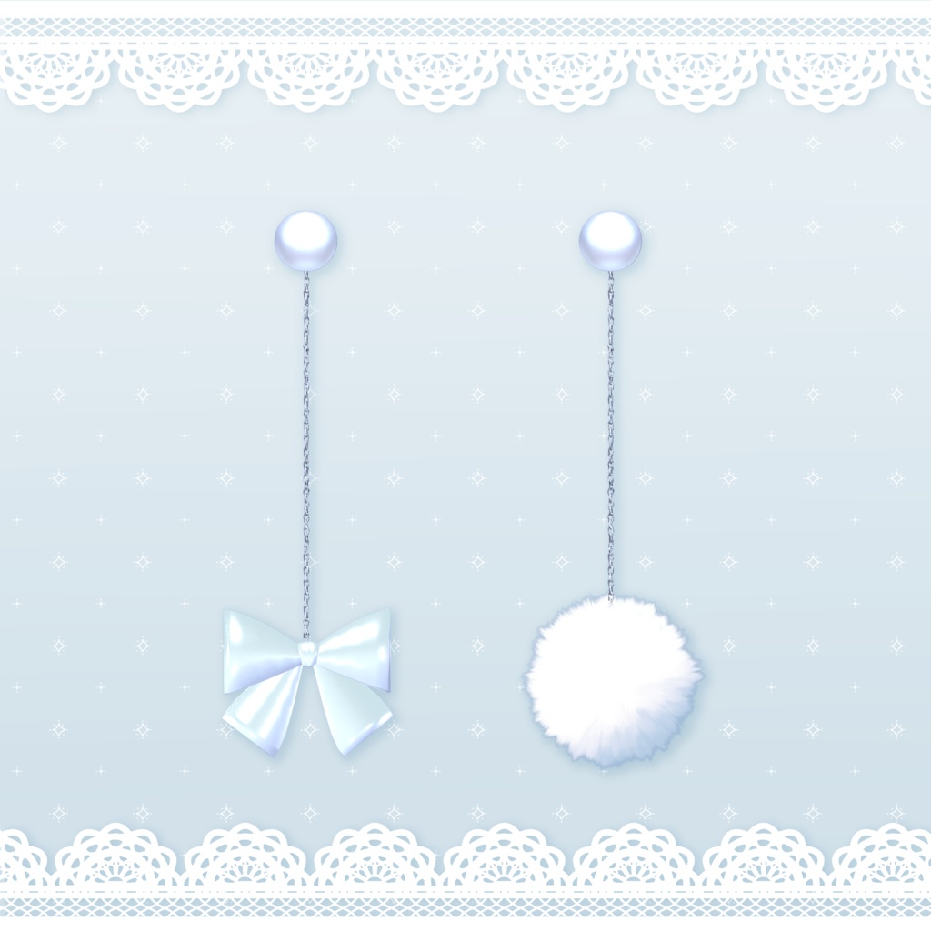 もこもこイヤリング(ピアス)