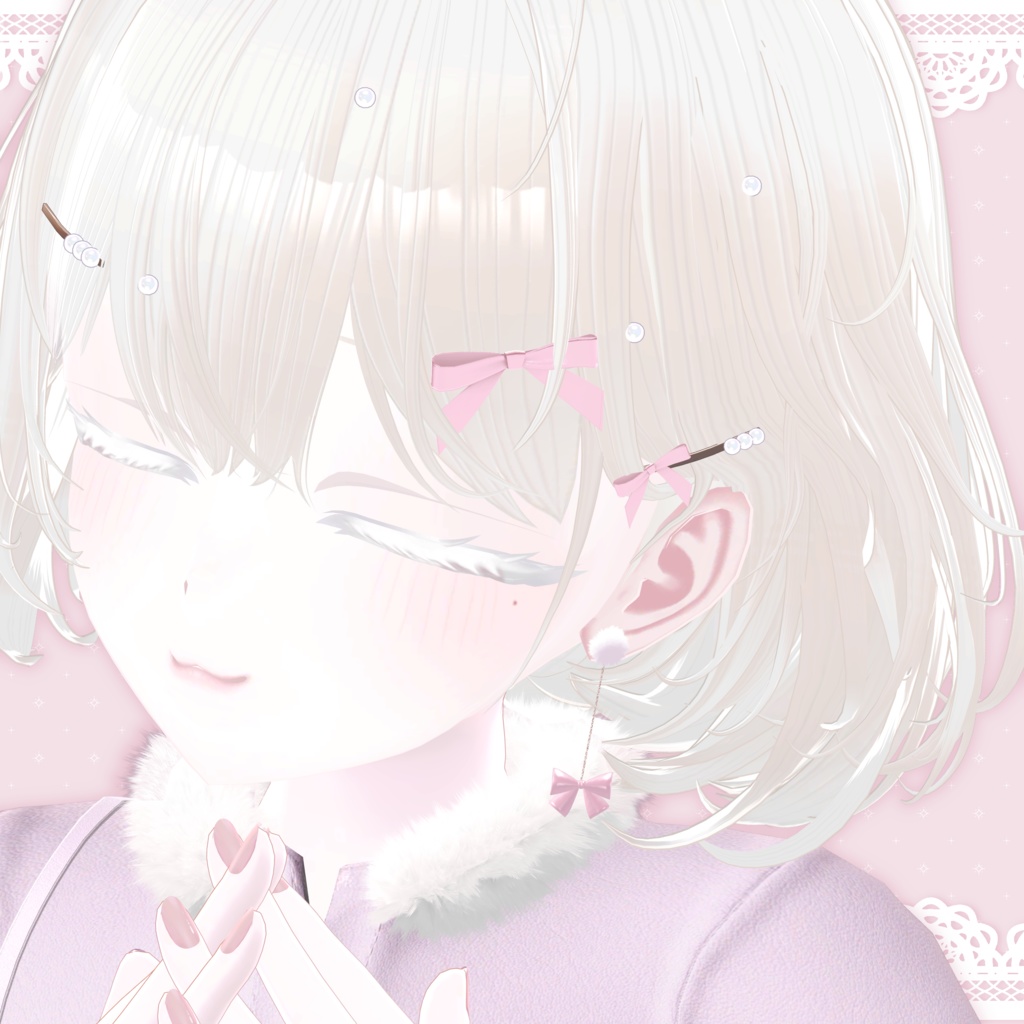 もこもこイヤリング(ピアス)