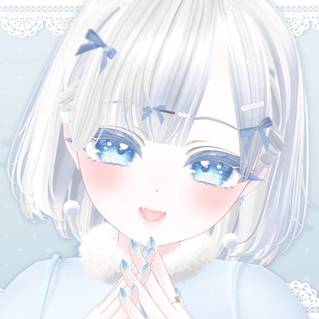 もこもこイヤリング(ピアス)