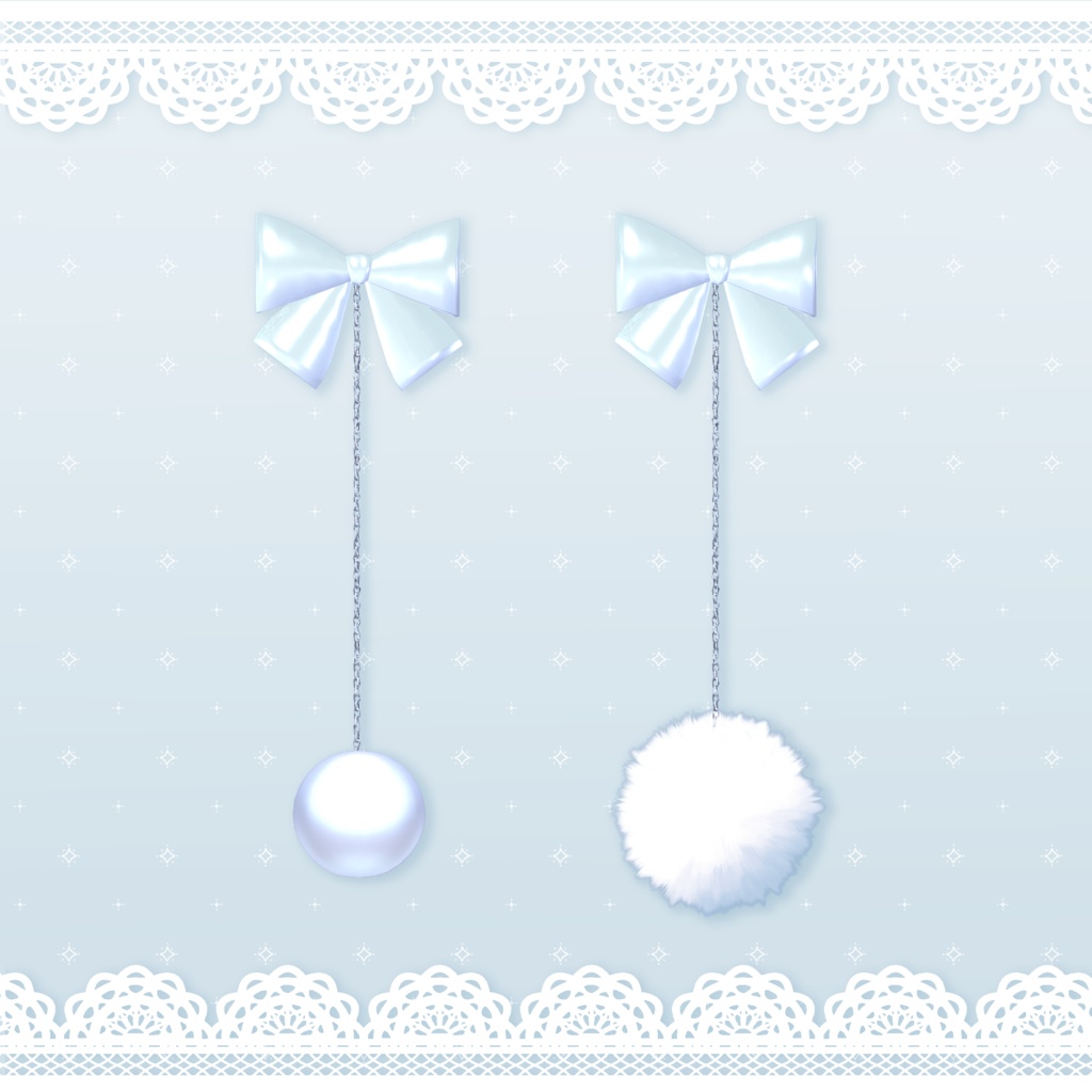 もこもこイヤリング(ピアス)