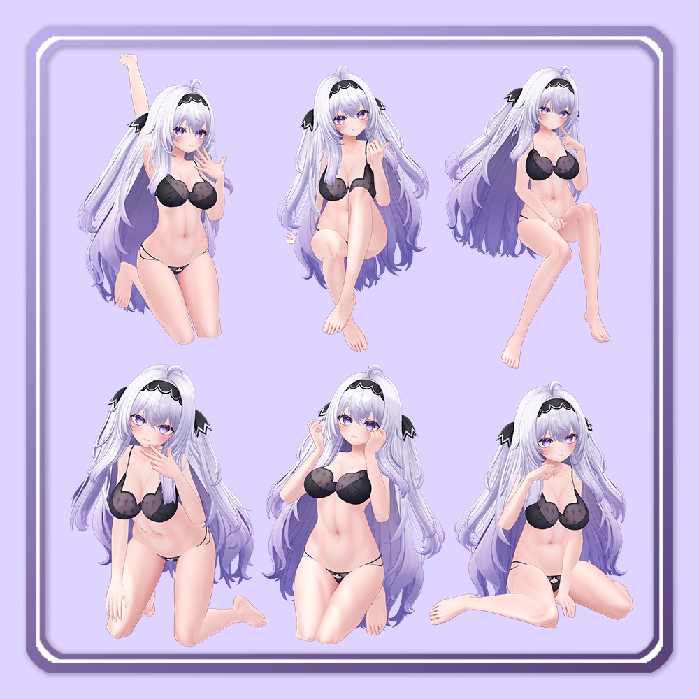 【無料版あり】VRChat撮影向けポーズ集 全30種【Pose Series B】