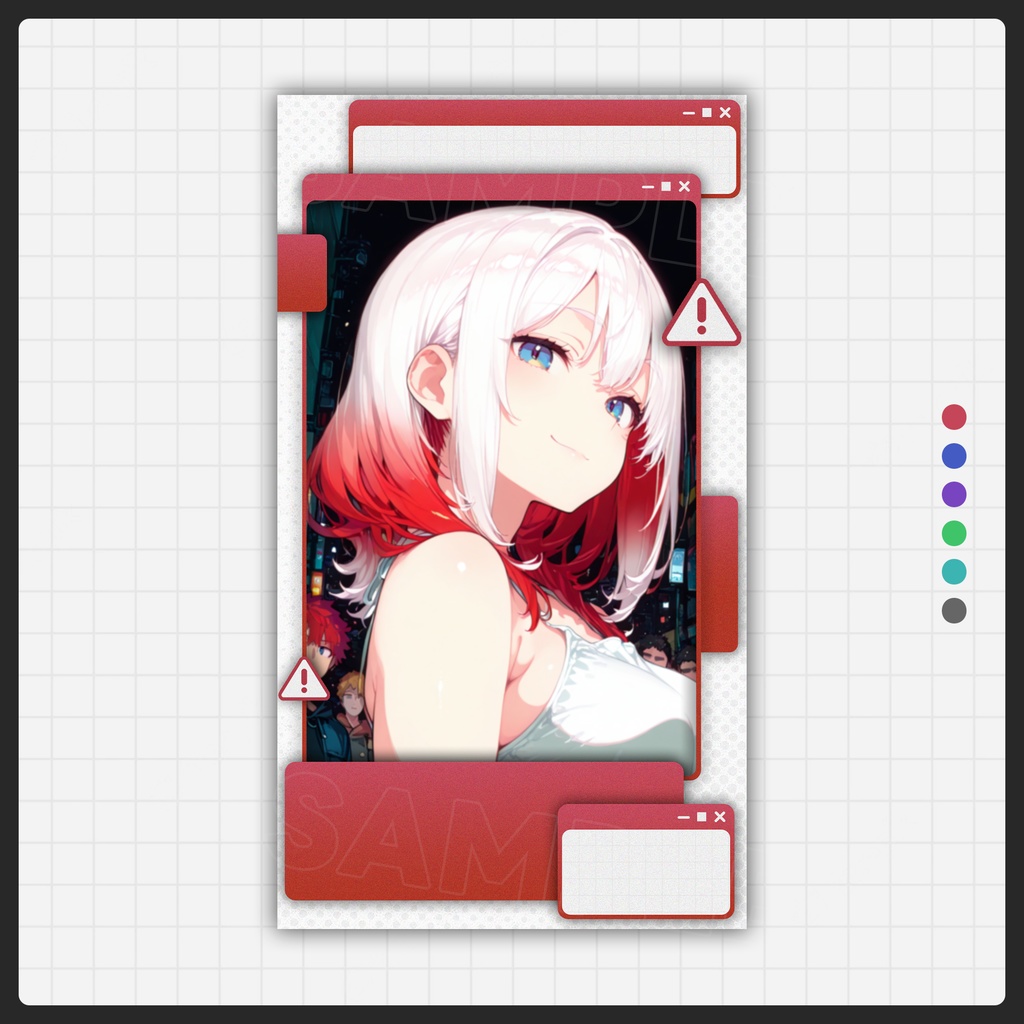 【縦型配信素材】視窗風格 | YouTube shorts 素材002