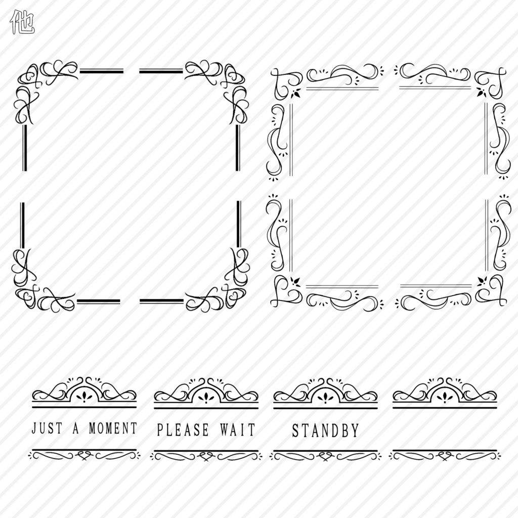 【TRPG】装飾素材セット -Label-【ココフォリア】