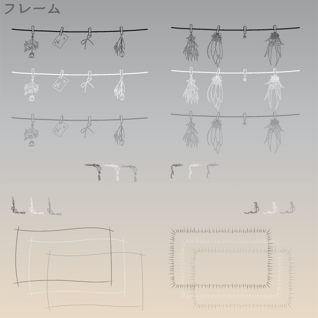 【TRPG】装飾素材セット -Botanical-【ココフォリア】