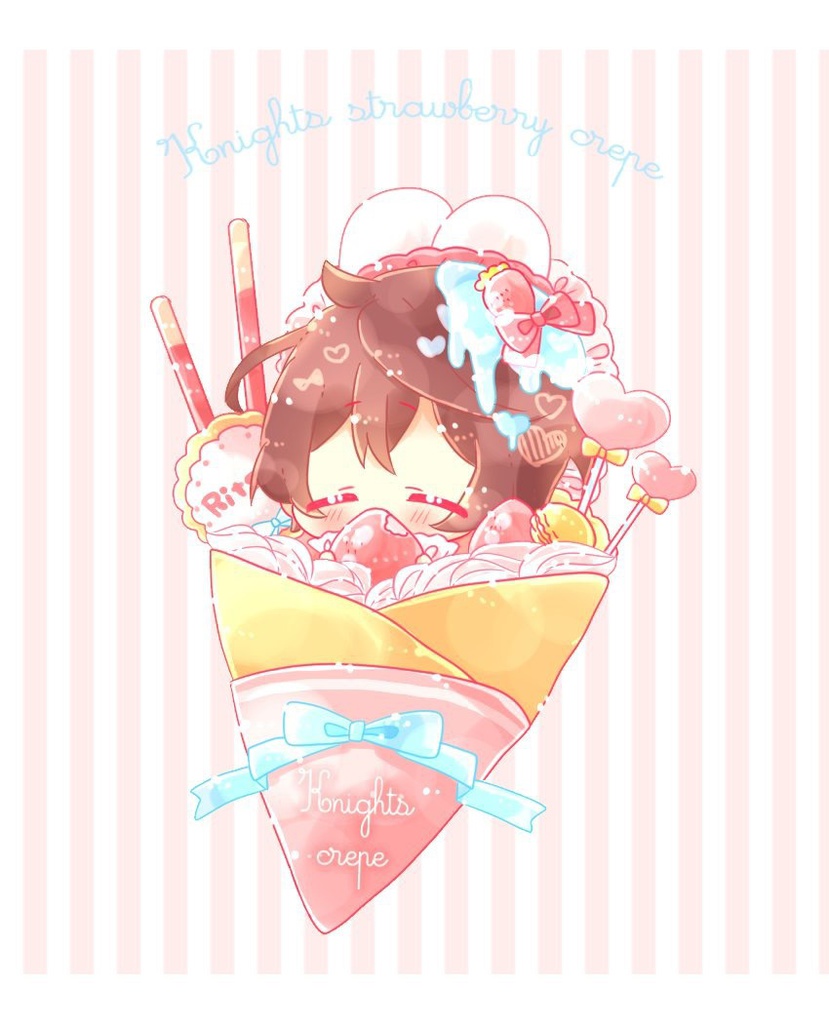 くれーぷないつアクリルチェーン