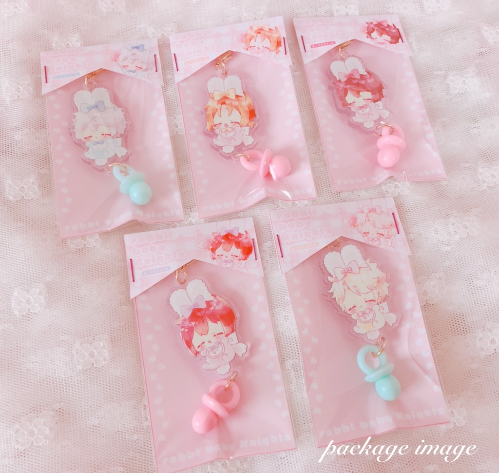 うさばぶないつアクリルチャーム