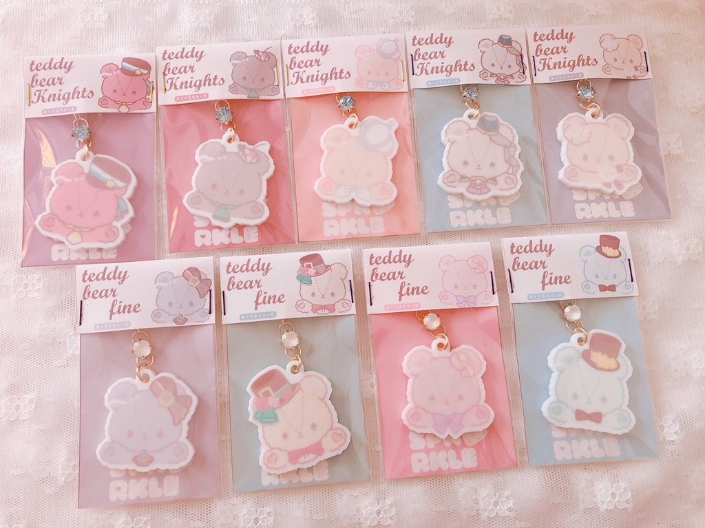 てでぃべあふぃーねアクリルチャーム