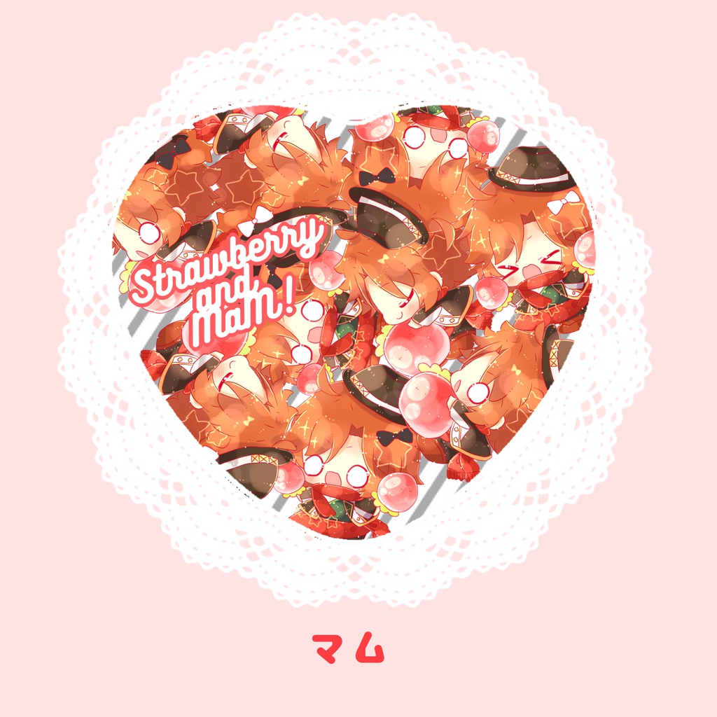 いちご缶バッチ