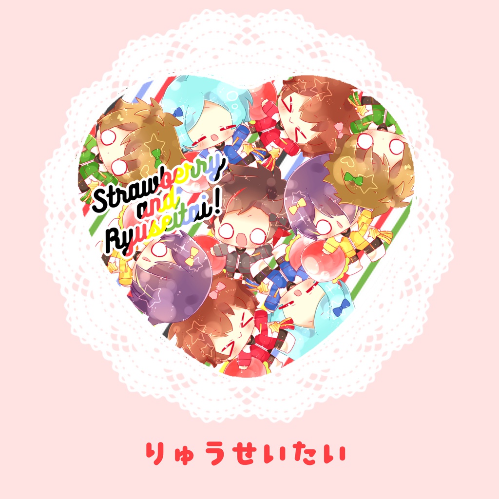 いちご缶バッチ