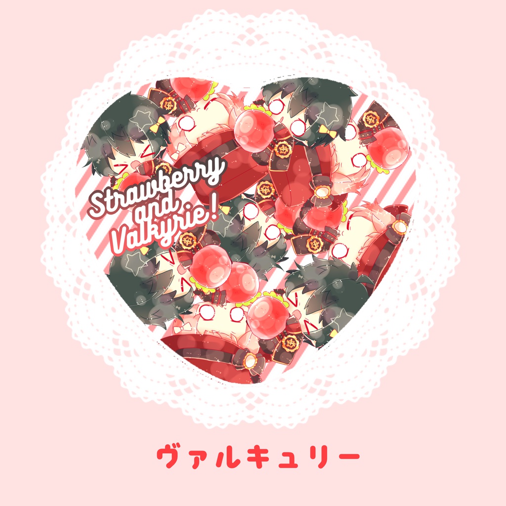 いちご缶バッチ