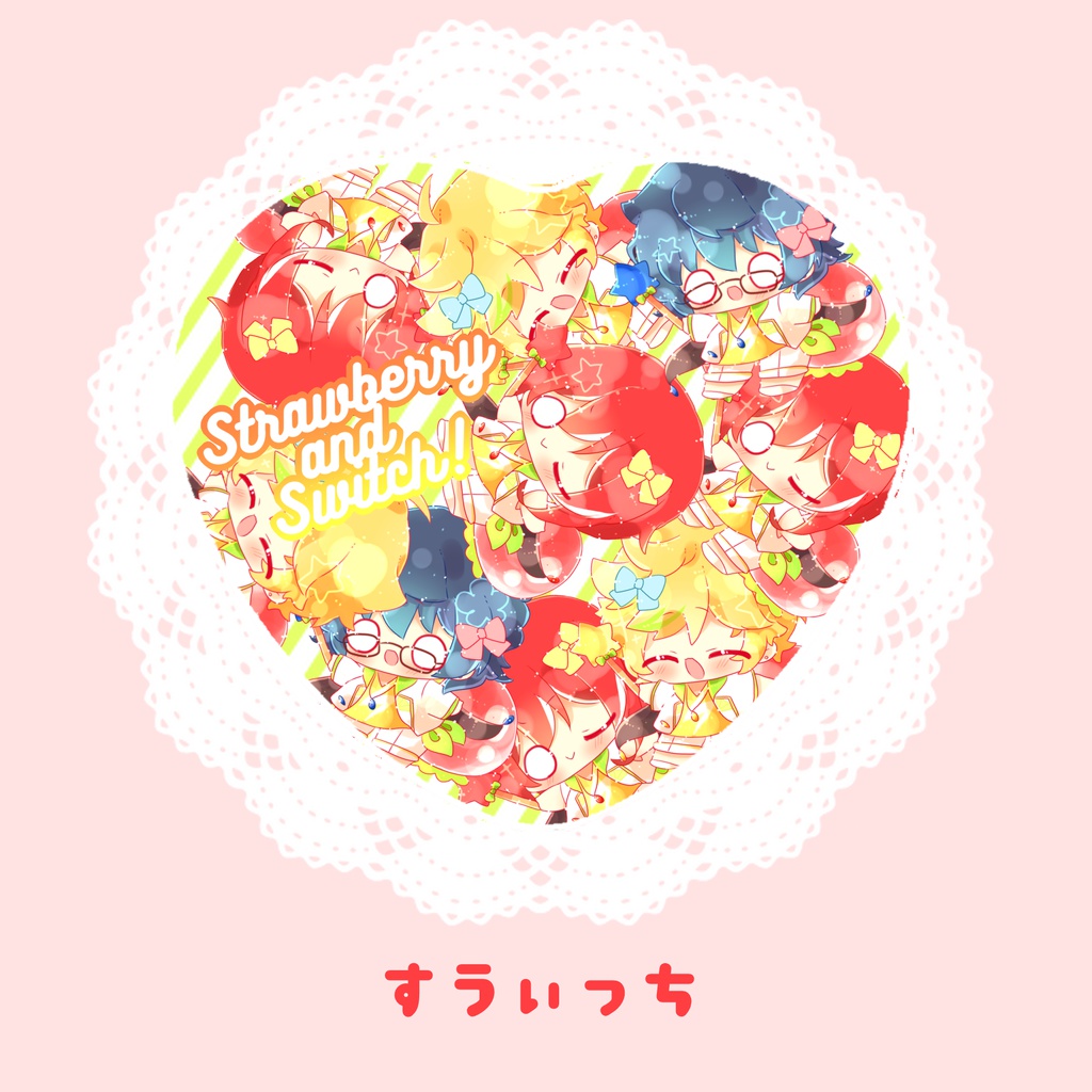 いちご缶バッチ