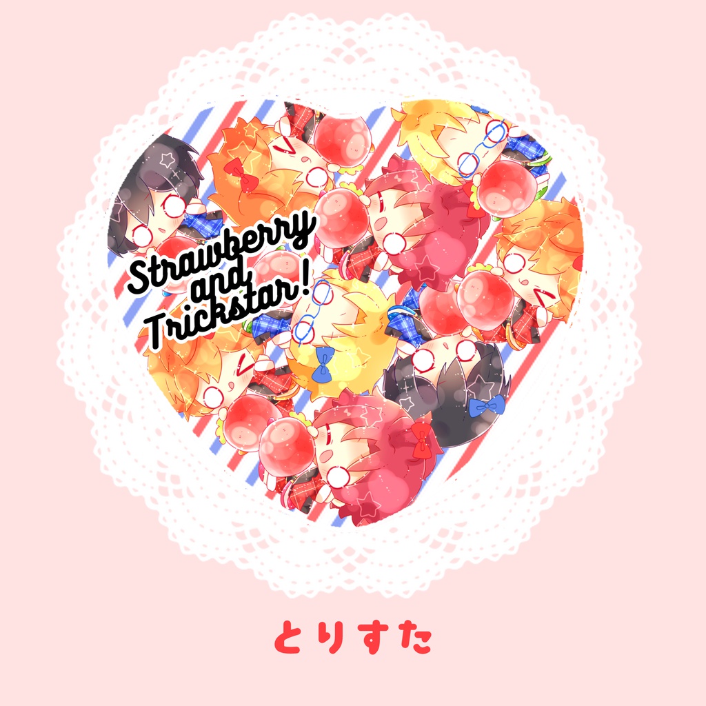 いちご缶バッチ