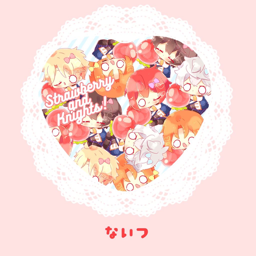 いちご缶バッチ