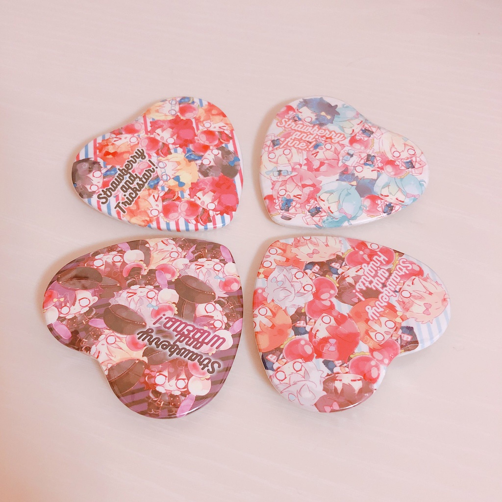 いちご缶バッチ