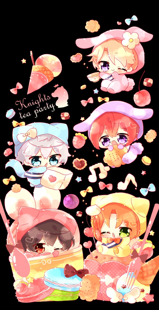 ないつてぃーぱーてぃーグリッタースマホケース