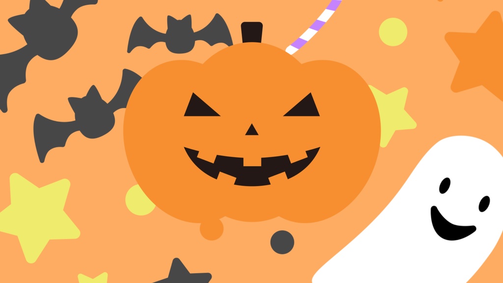 [フリー素材] Happy Halloween！愉快なカボチャのトランジション