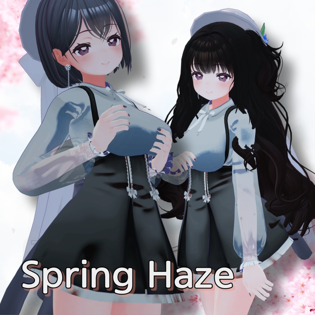 [桔梗] SpringHaze_CapeDress