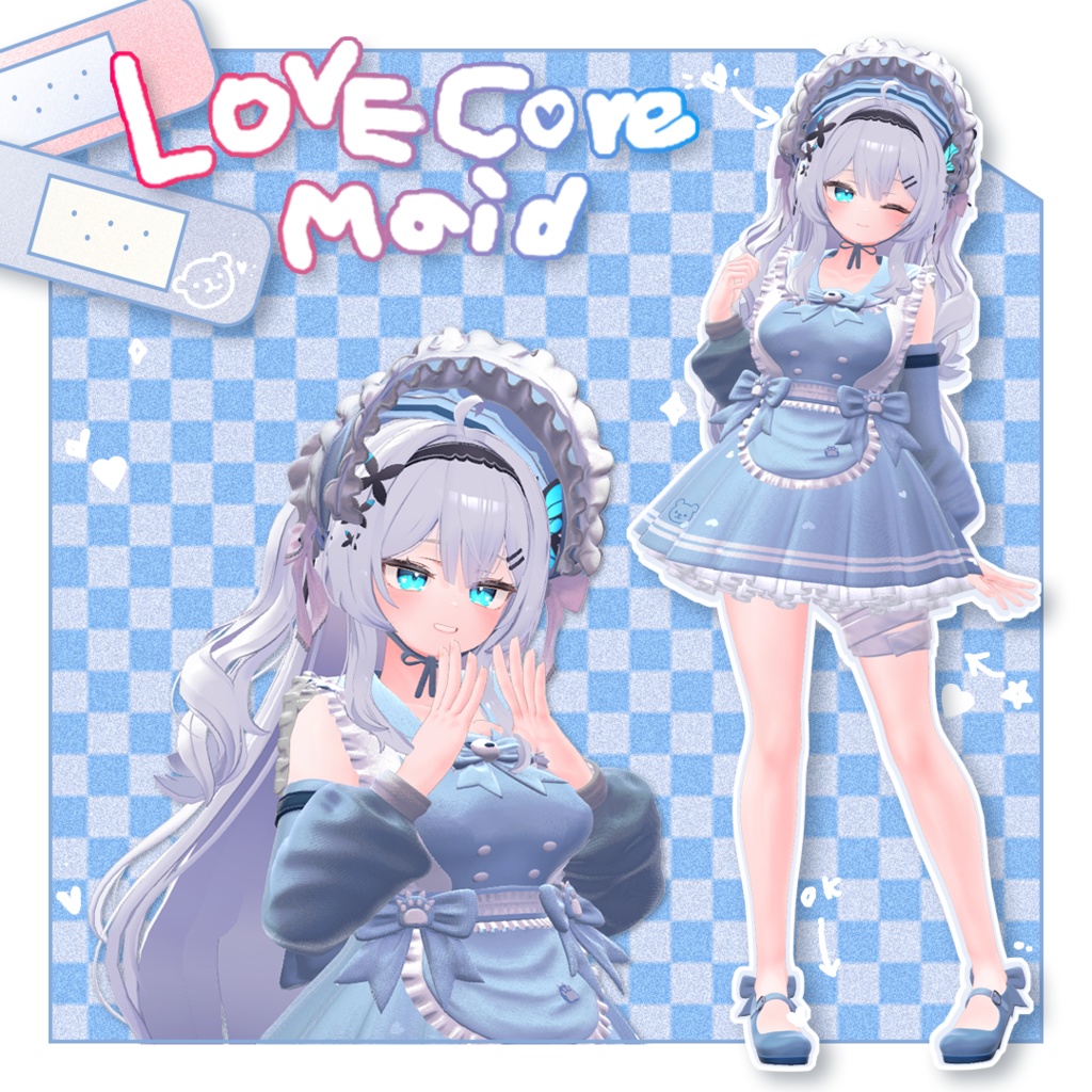 【11アバター対応】 ♥♡LOVE-CORE♡MAID♡