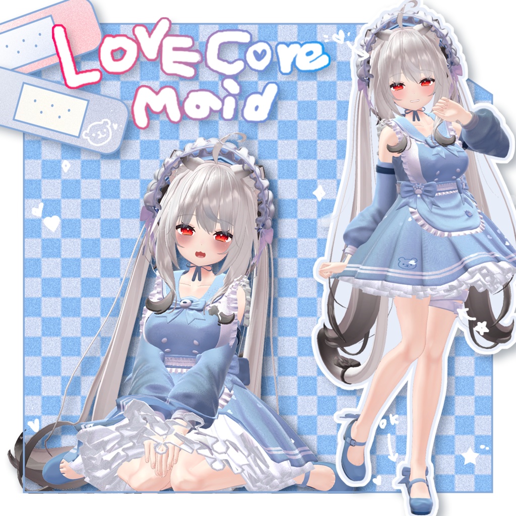 【11アバター対応】 ♥♡LOVE-CORE♡MAID♡