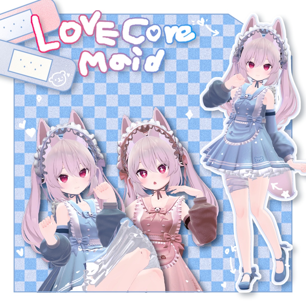 【11アバター対応】 ♥♡LOVE-CORE♡MAID♡