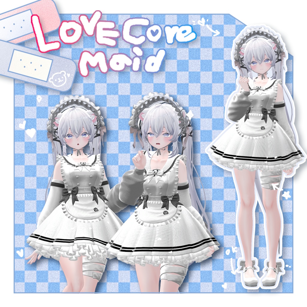 【11アバター対応】 ♥♡LOVE-CORE♡MAID♡