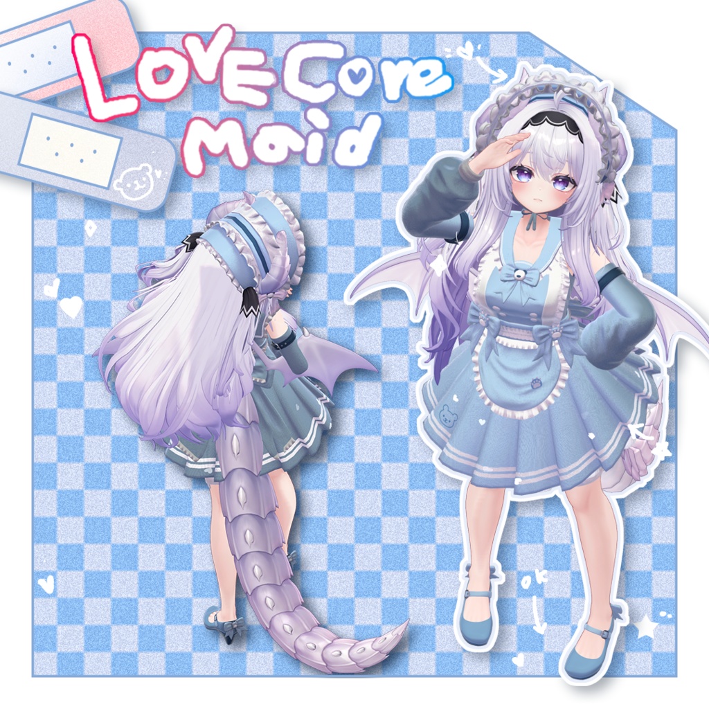 【11アバター対応】 ♥♡LOVE-CORE♡MAID♡