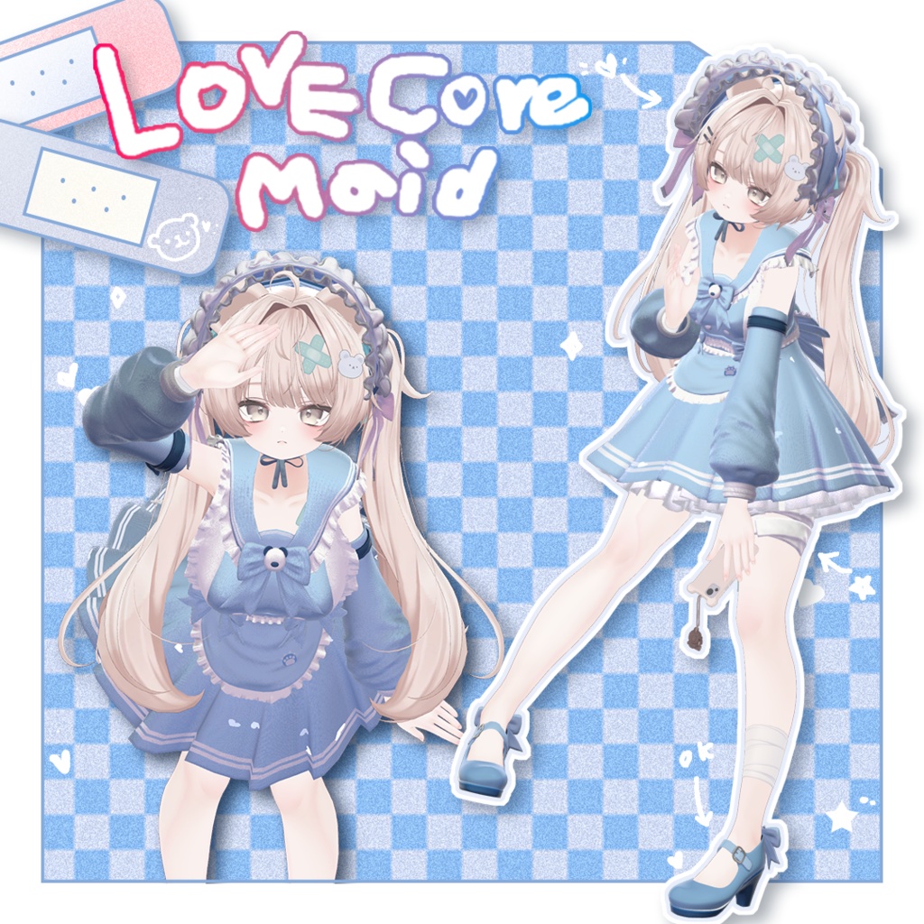 【11アバター対応】 ♥♡LOVE-CORE♡MAID♡